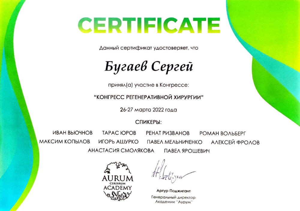 Kongress Regenerativnoy Khirurgii